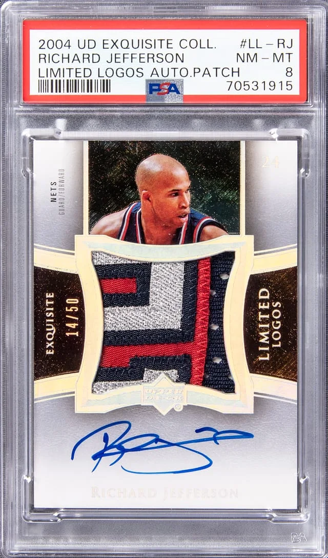 2004 UD Exquisite Collection Limited Logos Richard Jefferson Limited Logos #LL-RJ card image