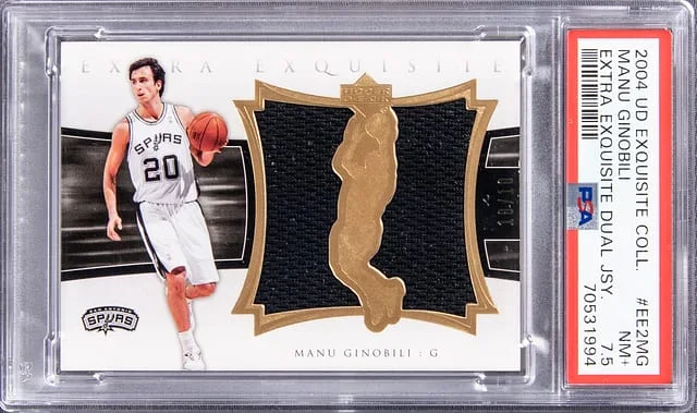 2004 UD Exquisite Collection Manu Ginobili #EE2MG card image