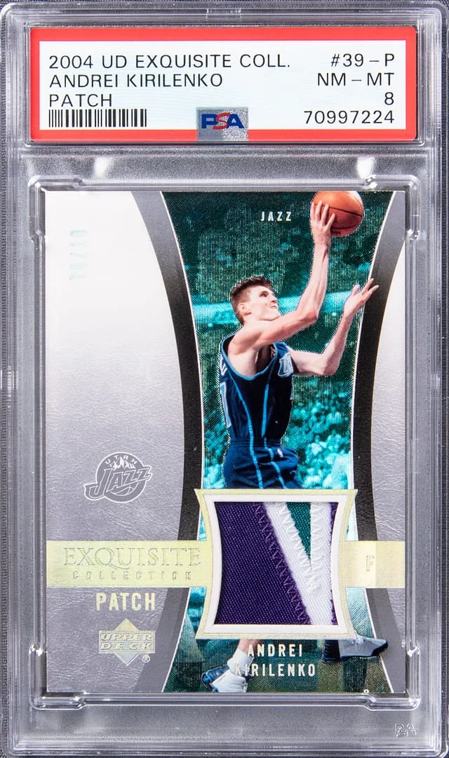 2004 UD Exquisite Collection Patch Andrei Kirilenko #39-P card image