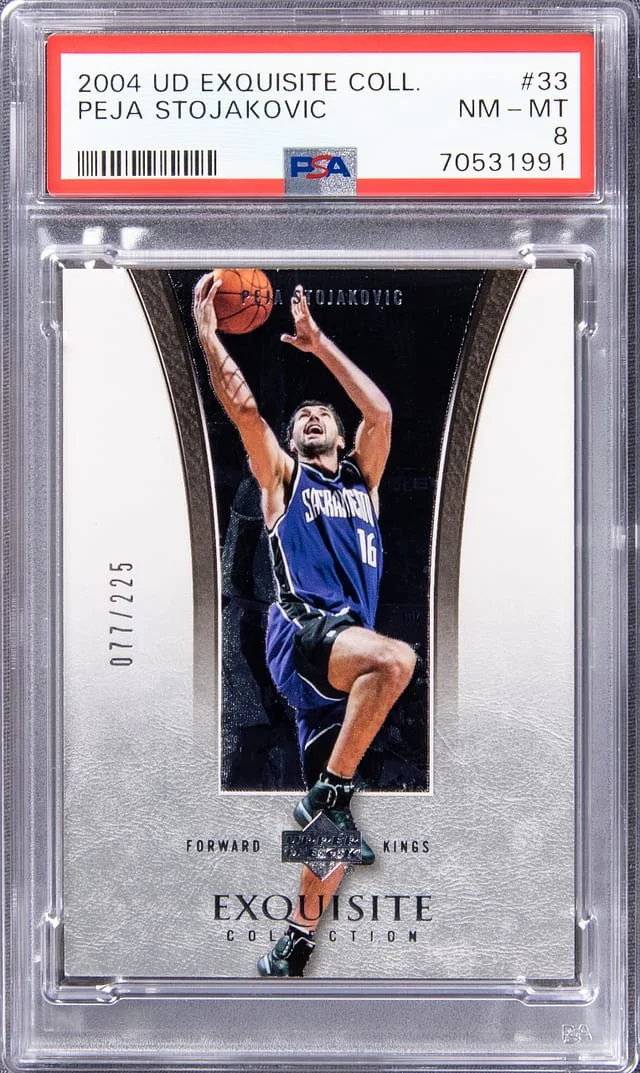 2004 UD Exquisite Collection Peja Stojakovic #33 card image