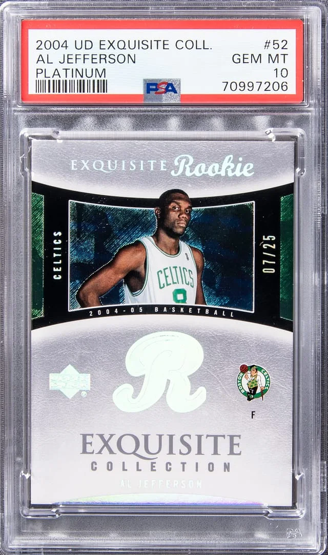2004 UD Exquisite Collection Platinum Al Jefferson #52 card image