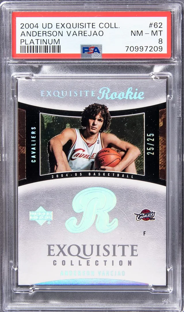 2004 UD Exquisite Collection Platinum Anderson Varejao #62 card image