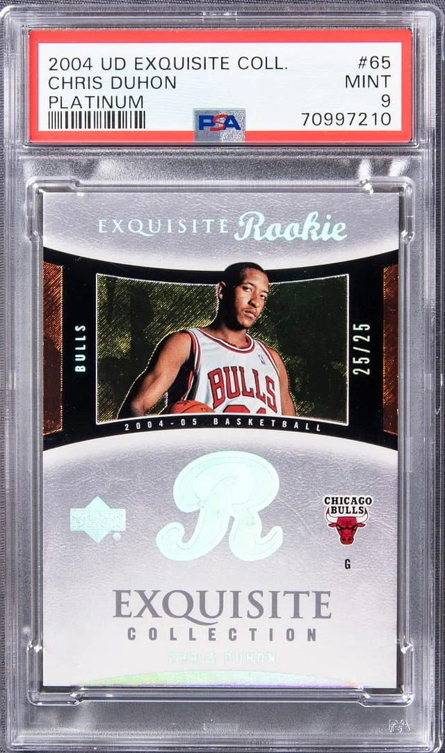 2004 UD Exquisite Collection Platinum Chris Duhon #65 card image
