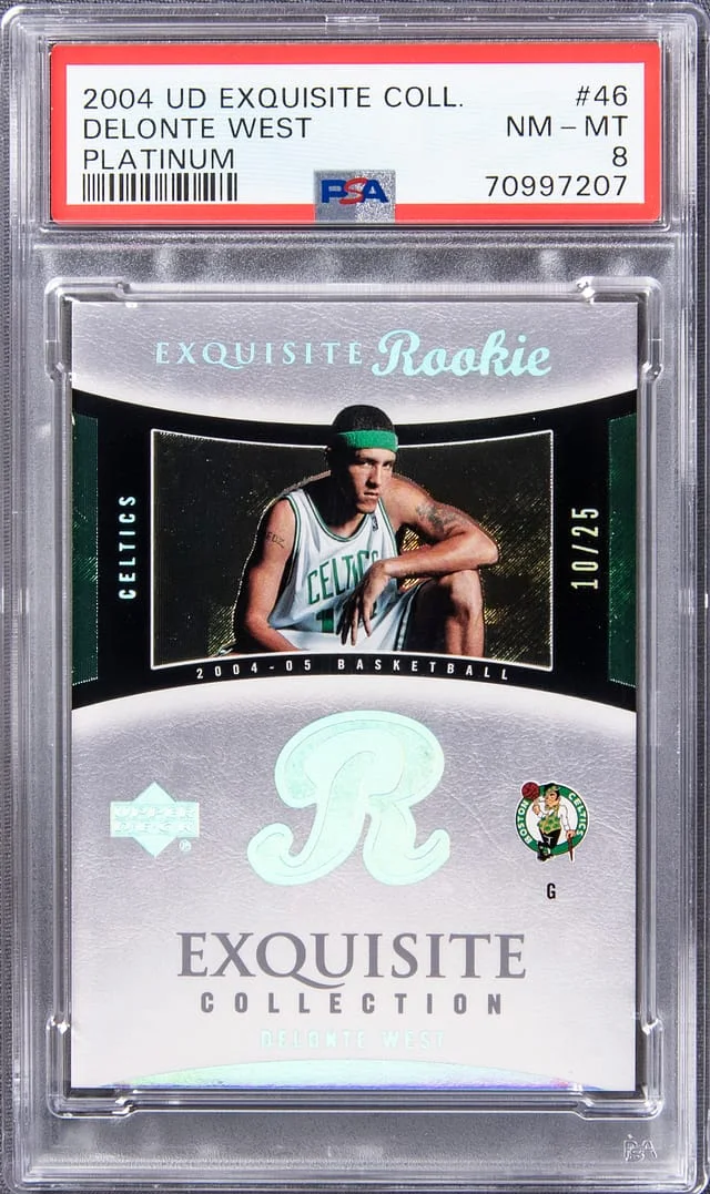2004 UD Exquisite Collection Platinum Delonte West #46 card image