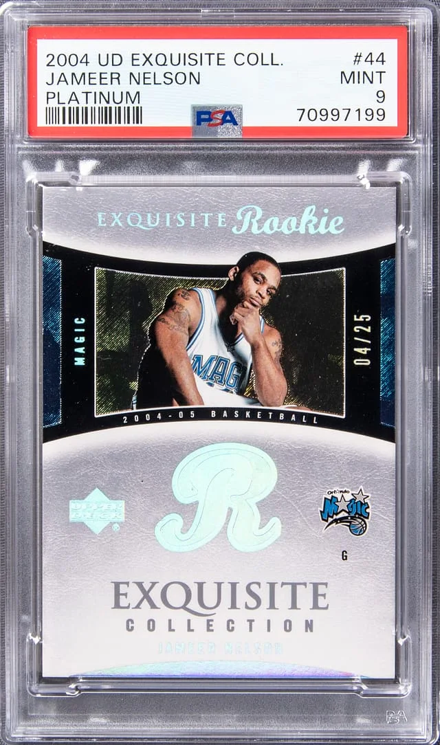 2004 UD Exquisite Collection Platinum Jameer Nelson #44 card image