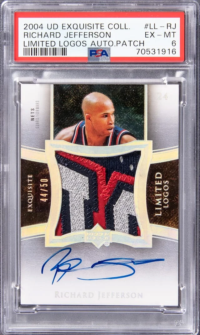 2004 UD Exquisite Collection Richard Jefferson #LL-RJ card image