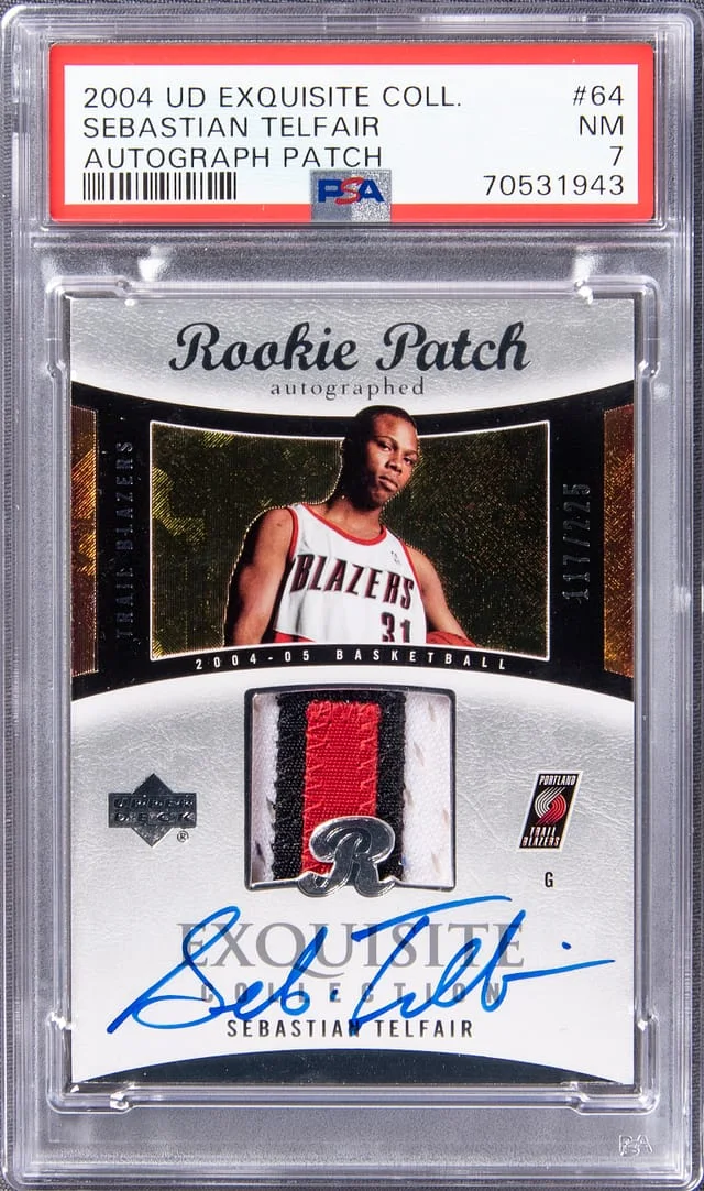 2004 UD Exquisite Collection Sebastian Telfair #64 card image