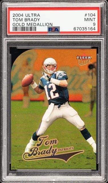 2004 Ultra Tom Brady Gold Medallion #104 card image