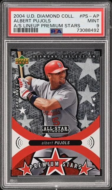 2004 Upper Deck Diamond Collection All-Star Lineup Premium Stars Ps-Ap Albert Pujols #no-number card image