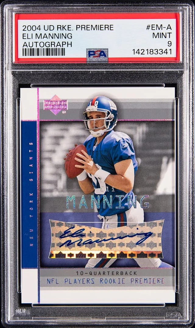 2004 Upper Deck Eli Manning Premiere Autograph #EM-A card image