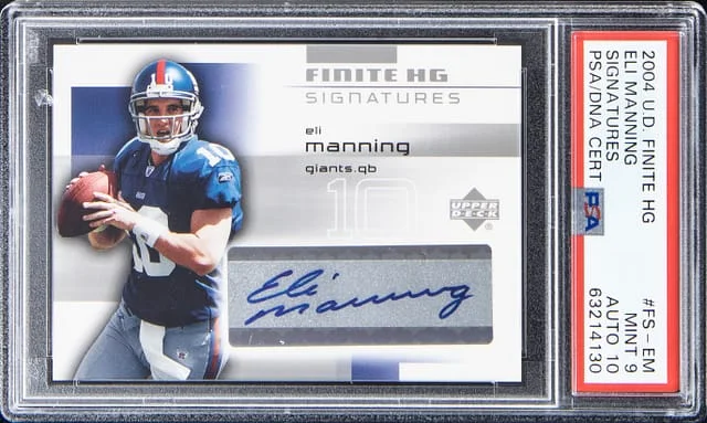 2004 Upper Deck Eli Manning Finite HG #FS-EM card image