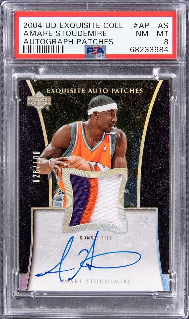 2004 Upper Deck Exquisite Collection Amare Stoudemire #AP-AS card image