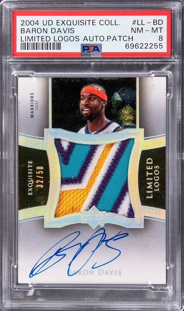 2004 Upper Deck Exquisite Collection Baron Davis #LL-BD card image
