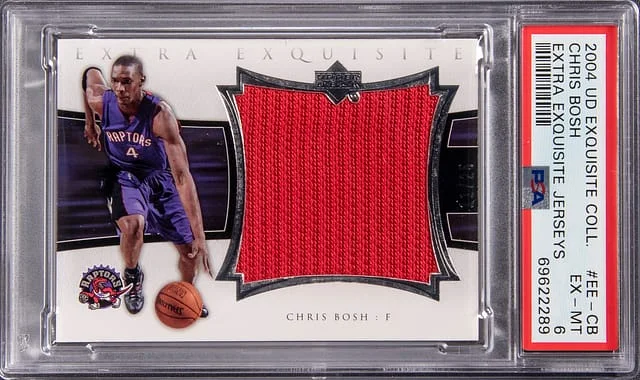 2004 Upper Deck Exquisite Collection Chris Bosh Extra Exquisite Jerseys #EE-CB card image