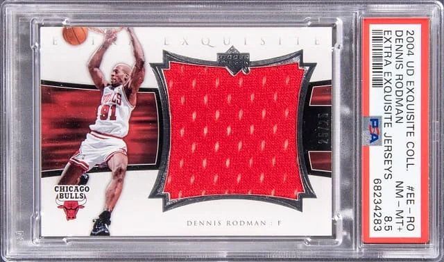 2004 Upper Deck Exquisite Collection Dennis Rodman Extra Exquisite Jerseys #EE-RO card image