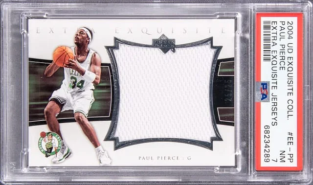 2004 Upper Deck Exquisite Collection Paul Pierce Extra Exquisite Jerseys #EE-PP card image