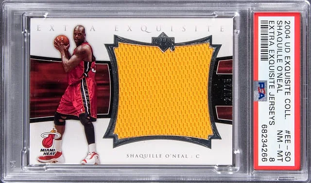 2004 Upper Deck Exquisite Collection Shaquille O'Neal Extra Exquisite Jerseys #EE-SO card image