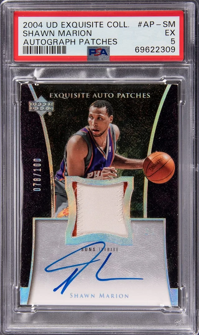 2004 Upper Deck Exquisite Collection Shawn Marion #AP-SM card image