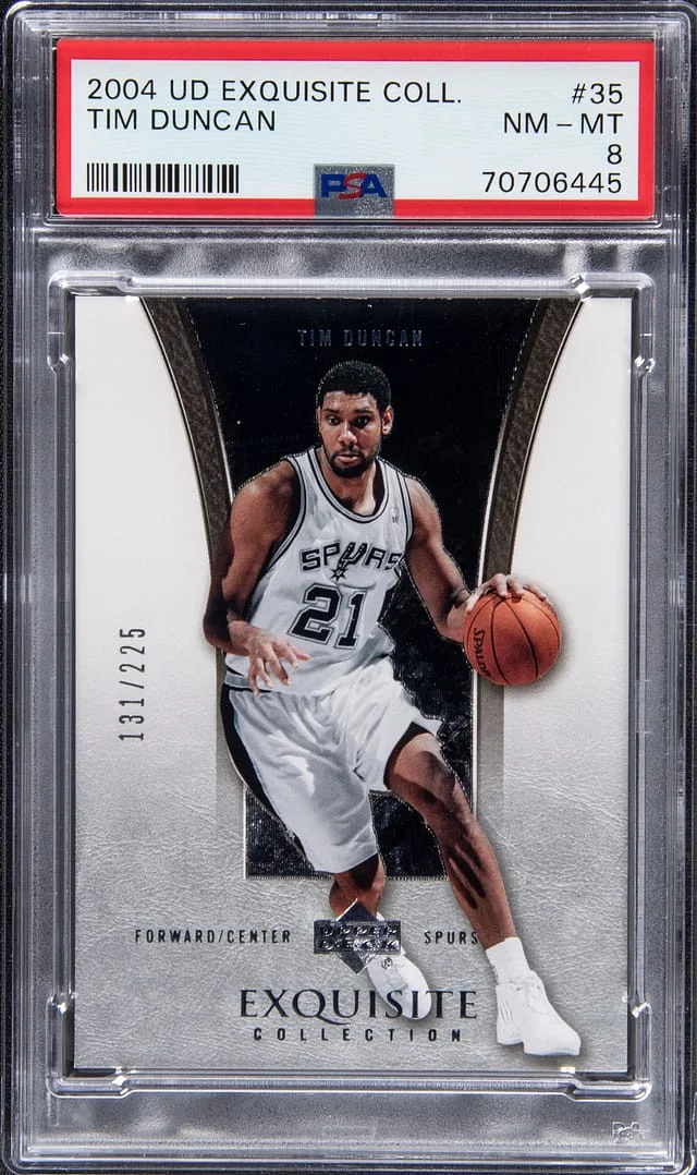 2004 Upper Deck Exquisite Collection Tim Duncan #35 card image