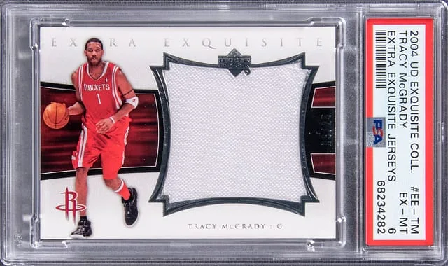 2004 Upper Deck Exquisite Collection Tracy McGrady Extra Exquisite Jerseys #EE-TM card image