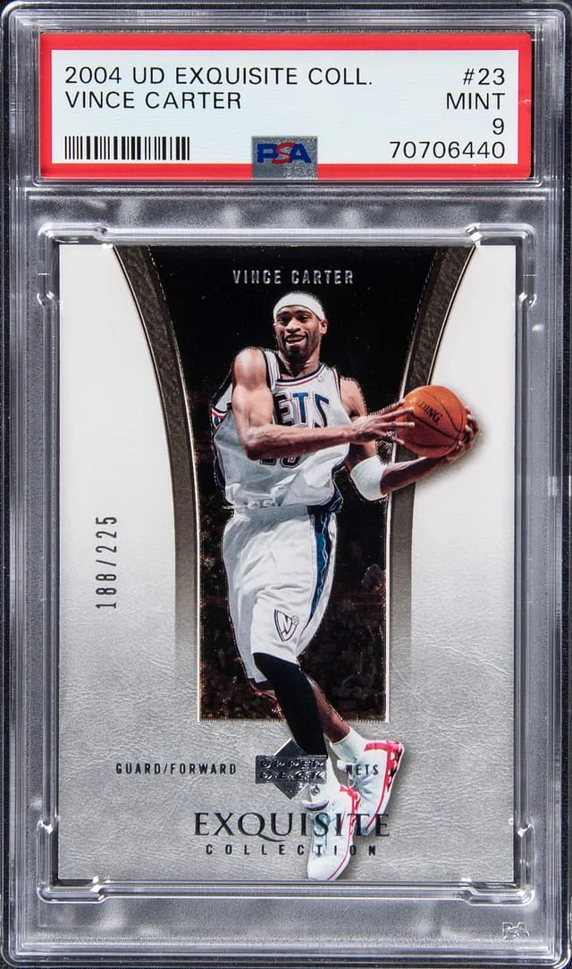 2004 Upper Deck Exquisite Collection Vince Carter #23 card image
