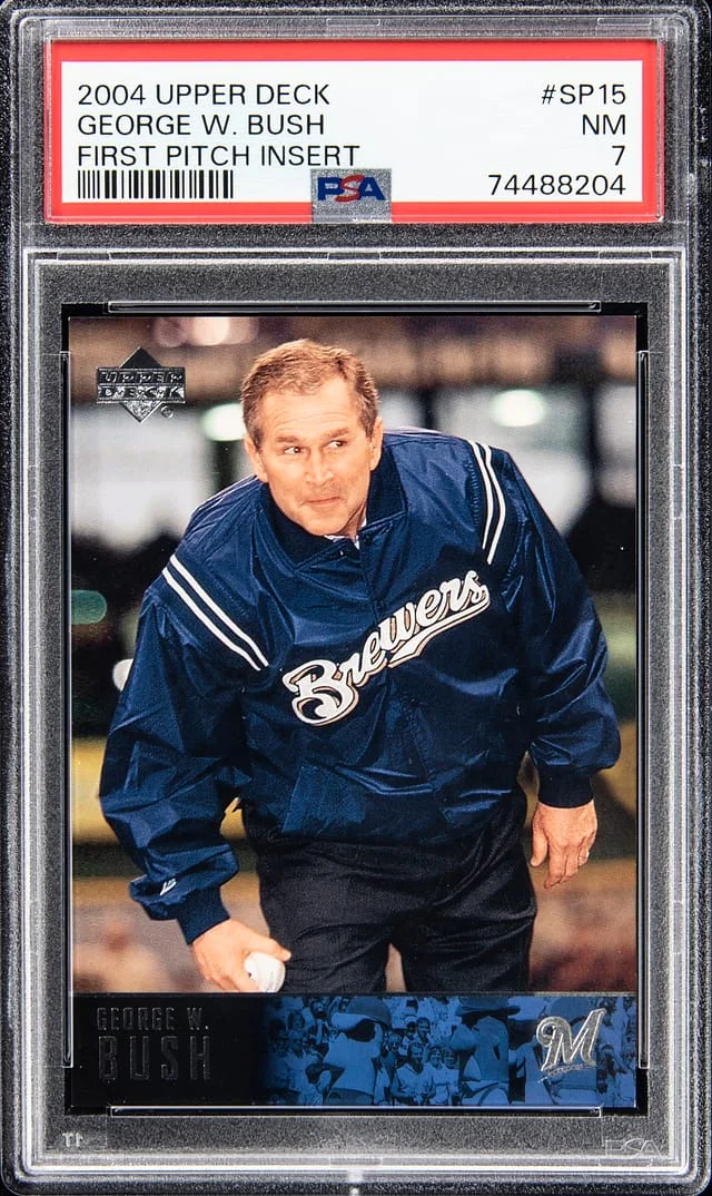 2004 Upper Deck George W. Bush First Pitch Insert #SP15 card image
