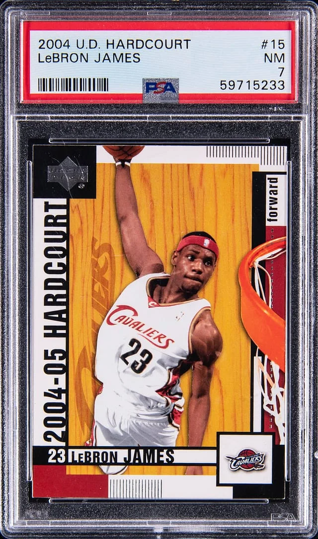 2004 Upper Deck Hardcourt LeBron James #15 card image