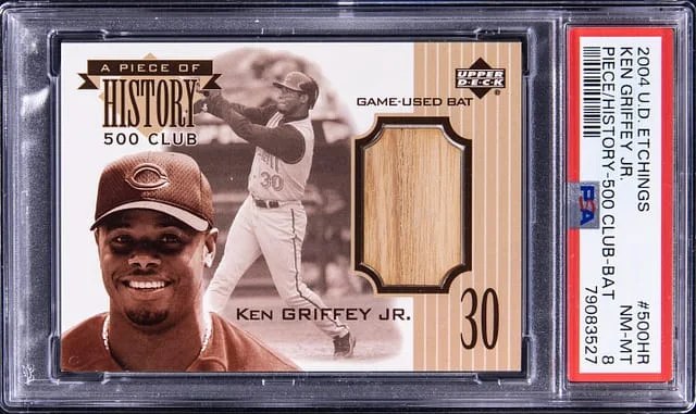 2004 Upper Deck Ken Griffey Jr. Etchings A Piece of History 500 Club Bat #500HR card image