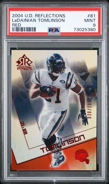 2004 Upper Deck LaDainian Tomlinson Reflections Red #81 card image