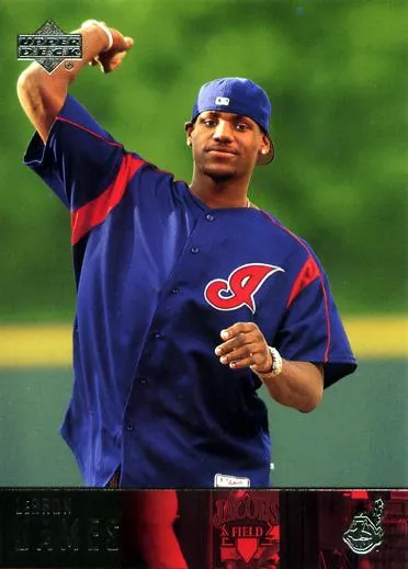 2004 Upper Deck Lebron James First Pitch #SP7 card image