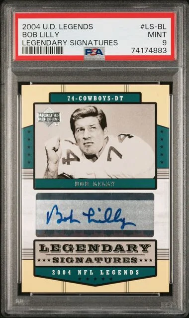 2004 Upper Deck Legends Bob Lilly Legendary Signatures #LS-BL card image
