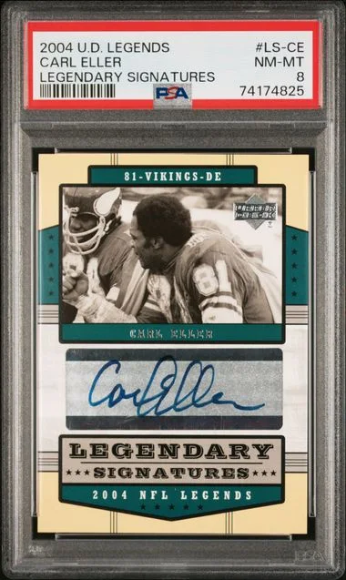 2004 Upper Deck Legends Carl Eller Legendary Signatures #LS-CE card image