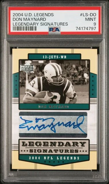 2004 Upper Deck Legends Don Maynard Legendary Signatures #LS-DO card image