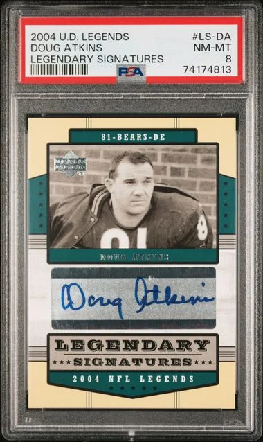 2004 Upper Deck Legends Doug Atkins Legendary Signatures #LS-DA card image