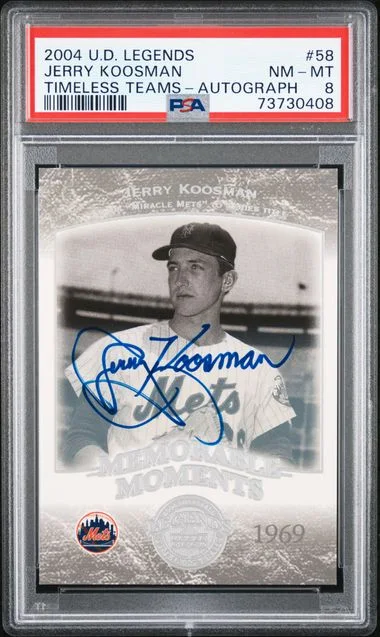 2004 Upper Deck Legends Jerry Koosman Timeless Teams Autograph #58 card image