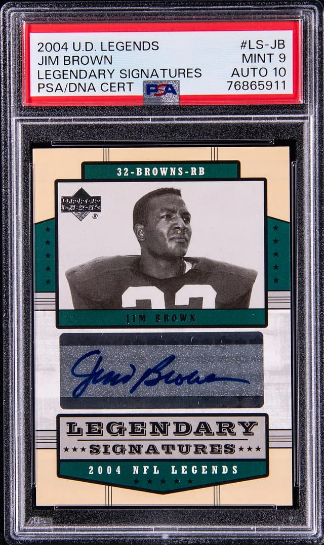 2004 Upper Deck Legends Jim Brown Legendary Signatures #LS-JB card image