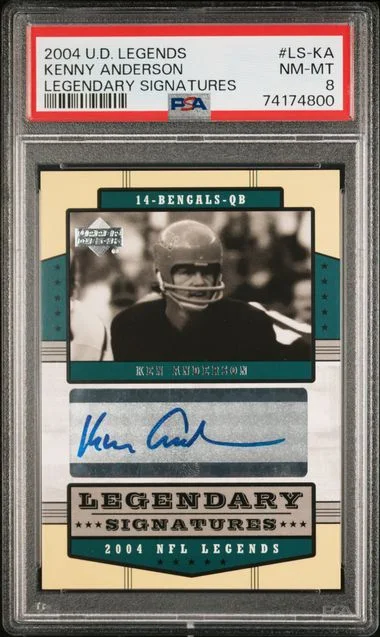 2004 Upper Deck Legends Kenny Anderson Legendary Signatures #LS-KA card image