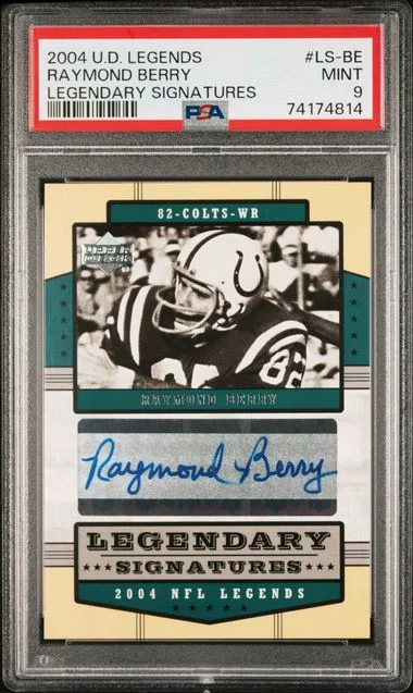 2004 Upper Deck Legends Raymond Berry Legendary Signatures #LS-BE card image