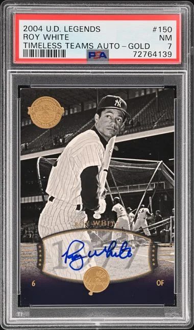 2004 Upper Deck Legends Roy Timeless Teams Autograph Gold #150 card image