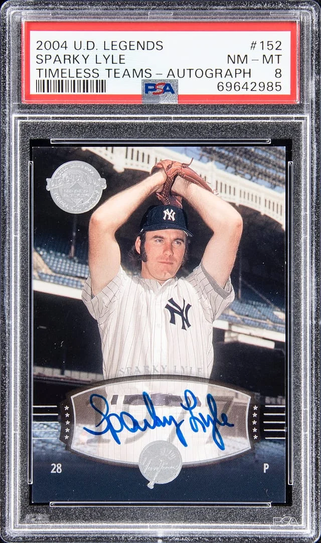 2004 Upper Deck Legends Sparky Lee Timeless Teams Autograph #152 card image
