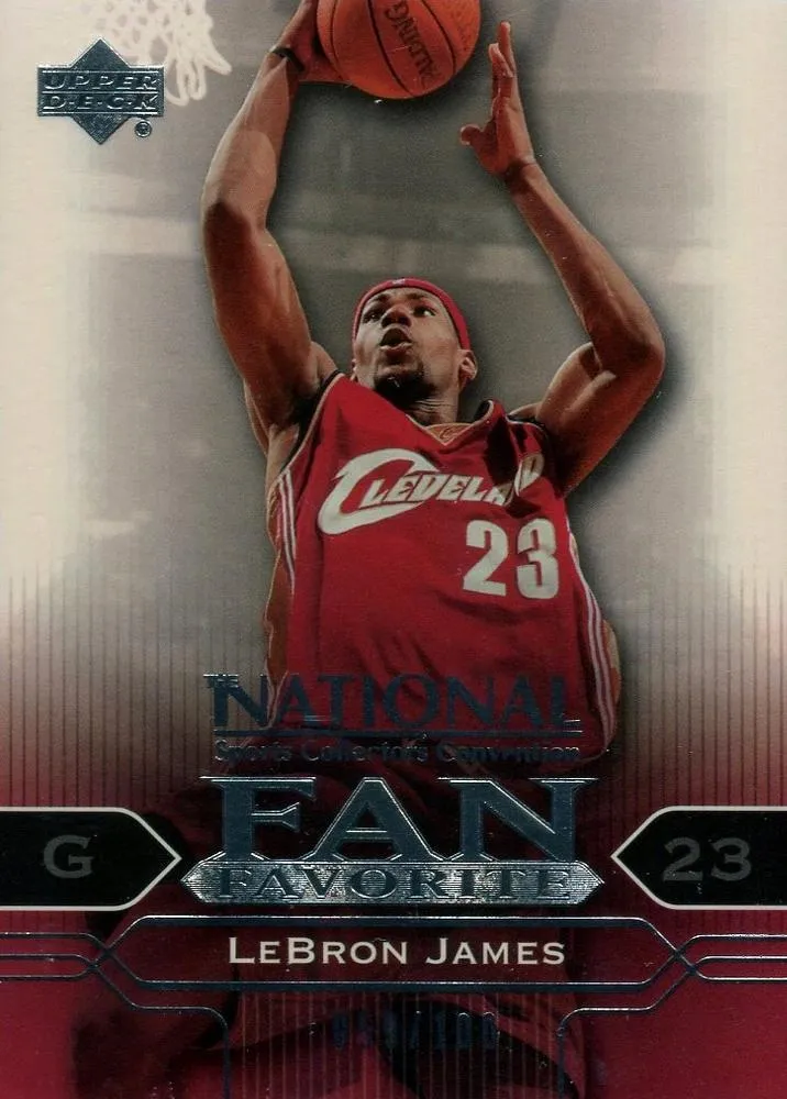 2004 Upper Deck National Sports Collectors Convention Wrapper Redemption Lebron James Fan Favorite #FF2 card image