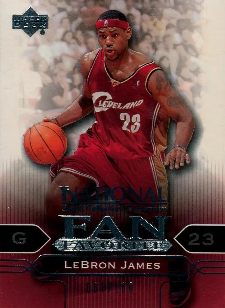 2004 Upper Deck National Sports Collectors Convention Wrapper Redemption Lebron James Fan Favorite #FF3 card image