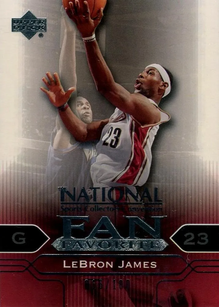 2004 Upper Deck National Sports Collectors Convention Wrapper Redemption Lebron James Fan Favorite #FF4 card image