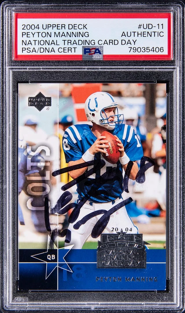 2004 Upper Deck Peyton Manning National Trading Card Day #UD-11 card image