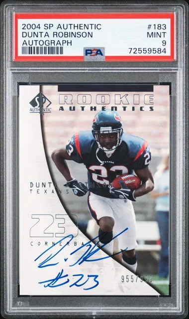 2004 Upper Deck SP Authentic Dunta Robinson Autograph #183 card image