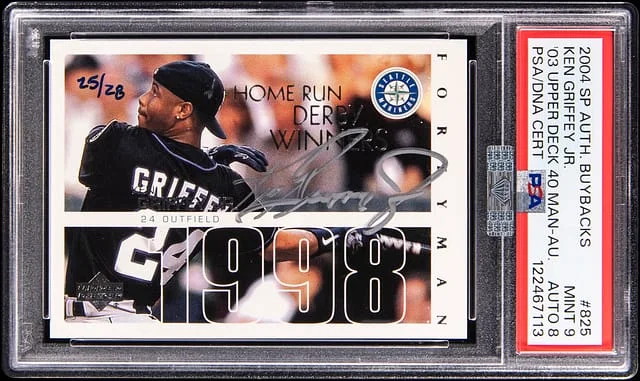 2004 Upper Deck SP Authentic Ken Griffey Jr. Buybacks '03 Upper Deck 40 Man Autographs #825 card image