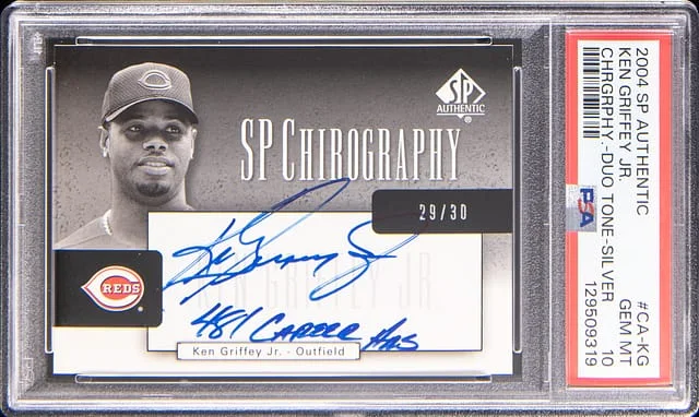 2004 Upper Deck SP Authentic Ken Griffey Jr. Chirography Duo Tone Silver #CA-KG card image