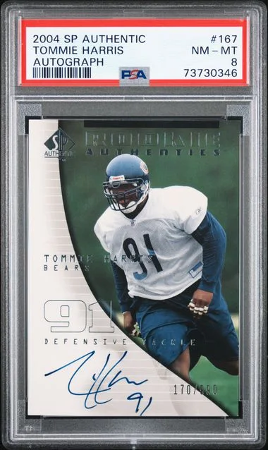 2004 Upper Deck SP Authentic Tommie Harris Autograph #167 card image