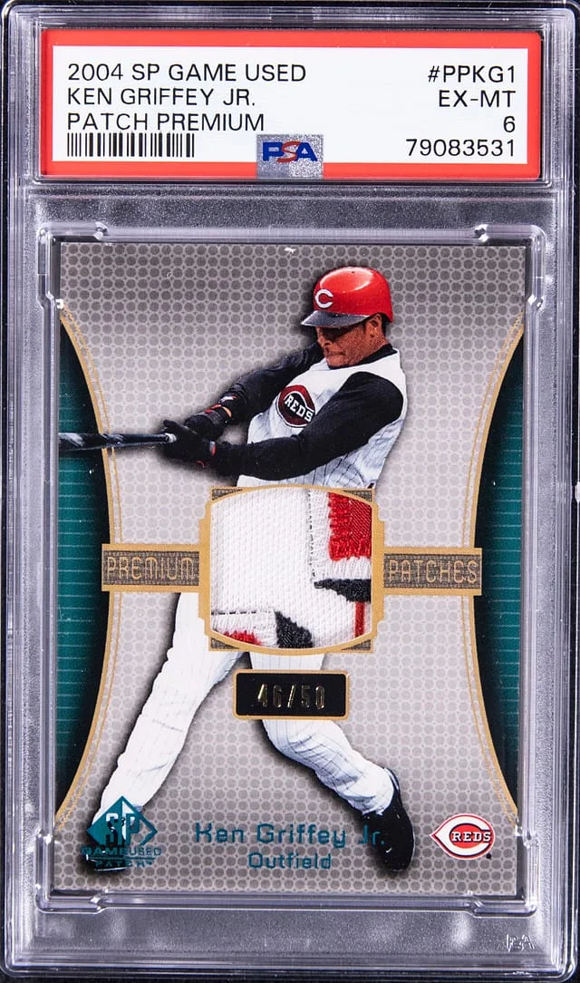 2004 Upper Deck SP Game Used Ken Griffey Jr. Premium Patch #PP-KG1 card image