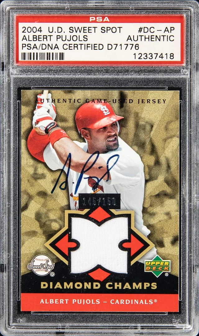 2004 Upper Deck Sweet Spot Albert Pujols #DC-AP card image